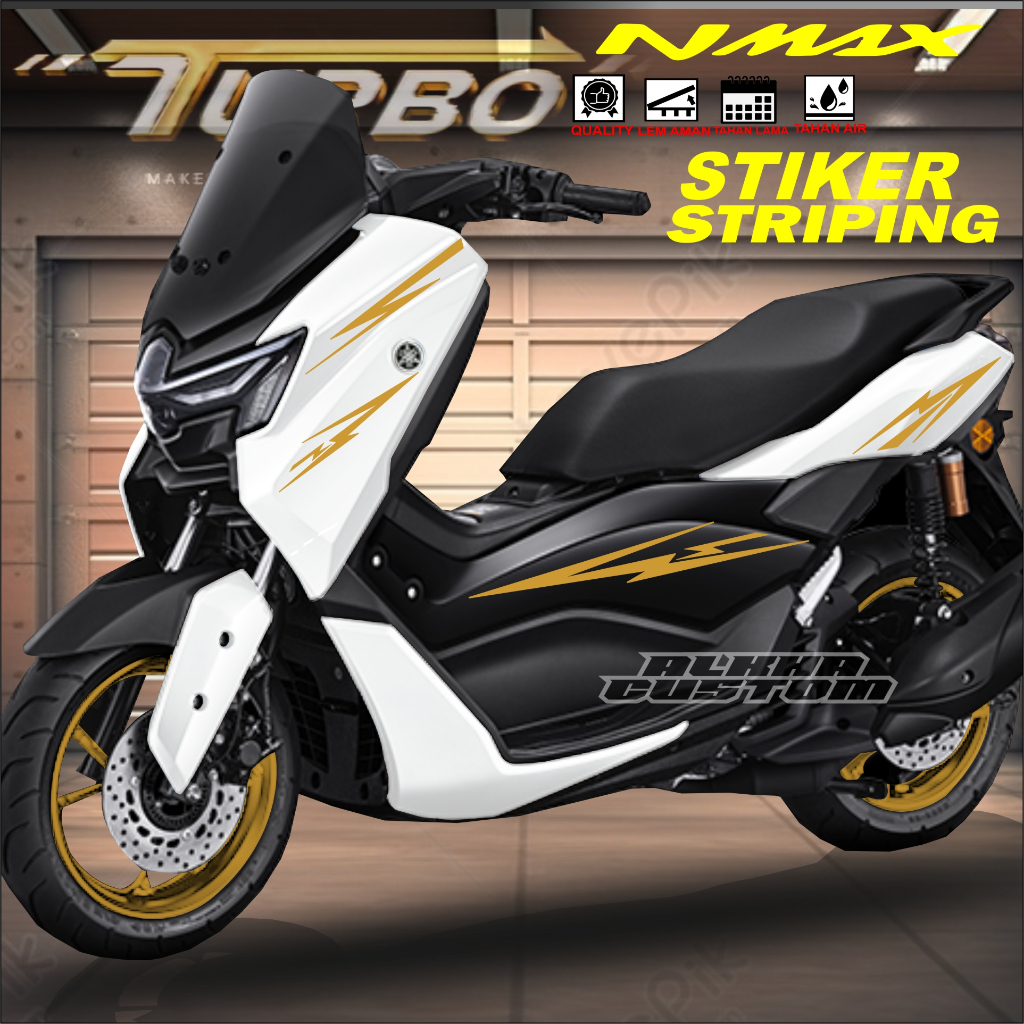 Striping NMAX NEO TURBO Stiker CUTING Motor NMAX TURBO Bisa Tambah Tulisan