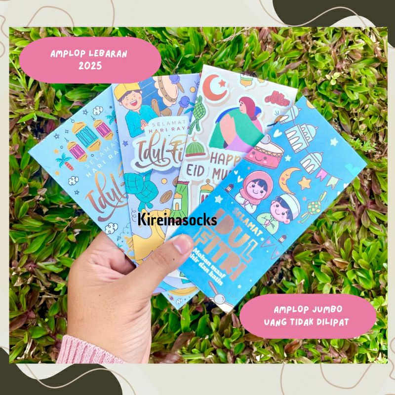 

AMPLOP LEBARAN BESAR ISI 10 PCS UANG TIDAK DILIPAT PREMIUM TEBAL ANGPAU IDUL FITRI