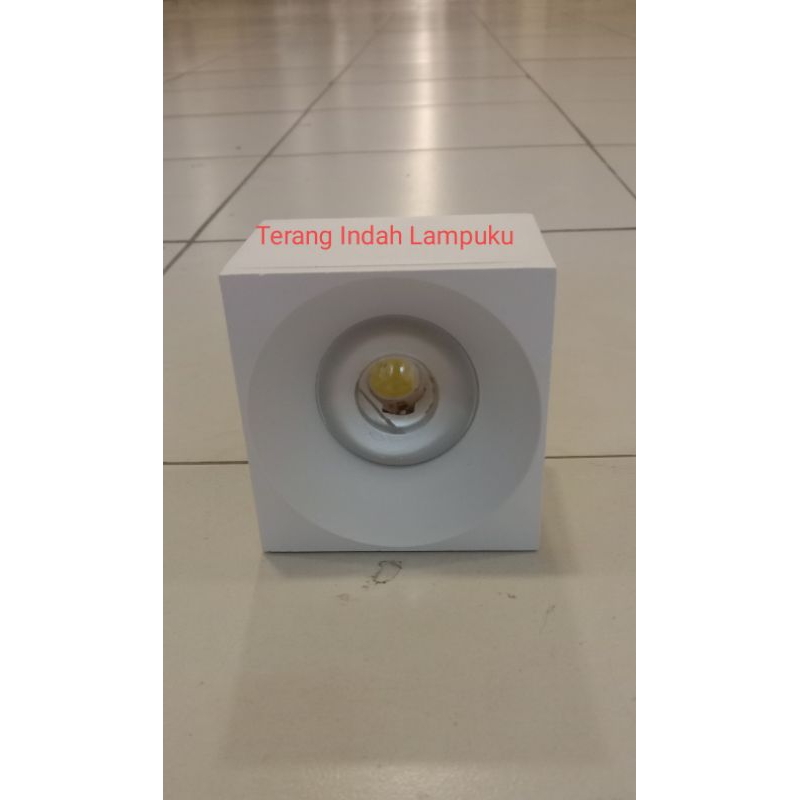 Lampu Downlight/ LED/ Kotak/ 7W 7Watt/ Indoor/ Outbow