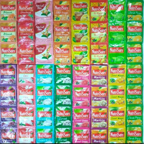 

Minuman Serbuk Rasa Buah Nutrisari Renceng 10 x 12 Gr Varian Sirsak, Nanas, Es Rujak, Anggur Hijau, Es Kuwut Nipis, Markisa, Strawberry, Melon, Semangka, Es Cincau, Madu Lemon, Milky Peach, Jeruk Bali, Jambu Biji, Jeruk Maroko, Blewah