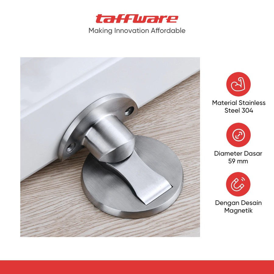 TaffHOME Penahan Pintu Anti-Collision Magnetic Door Stopper - KAK-883