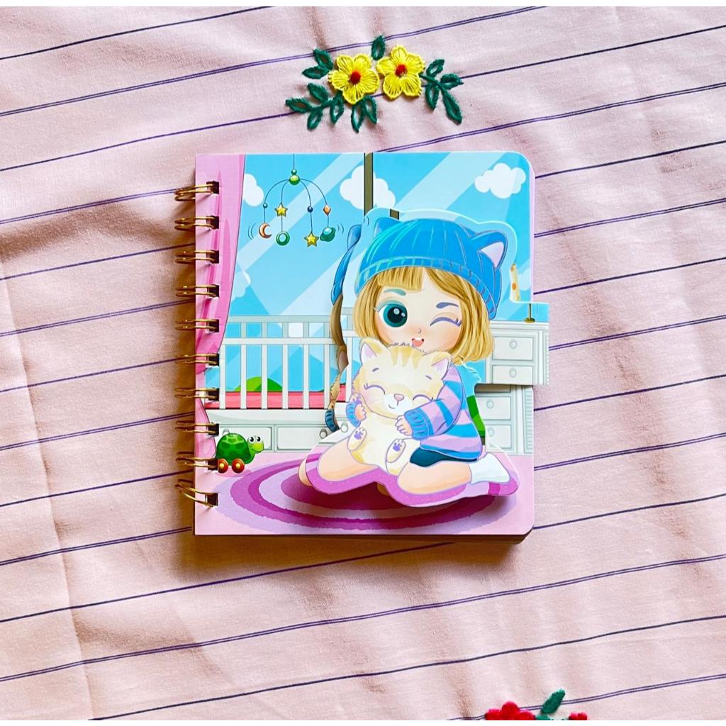 

Toko Panda Notes Spiral A6 Fancy GirlCat