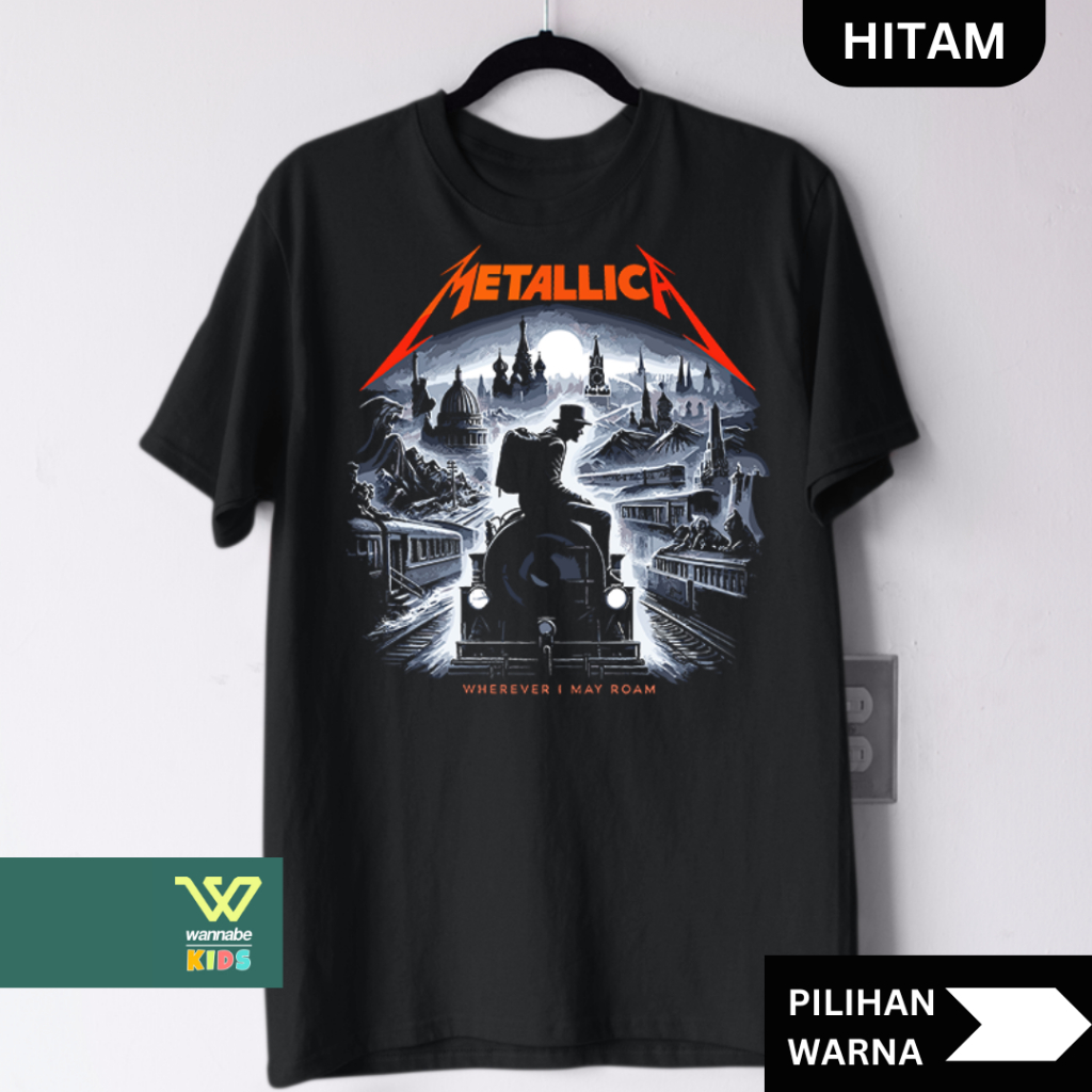 Kaos Band METALLICA Dewasa S–7XL Big Size Jumbo & Anak XS–XL | Baju Musik Metal Couple Keluarga Katu