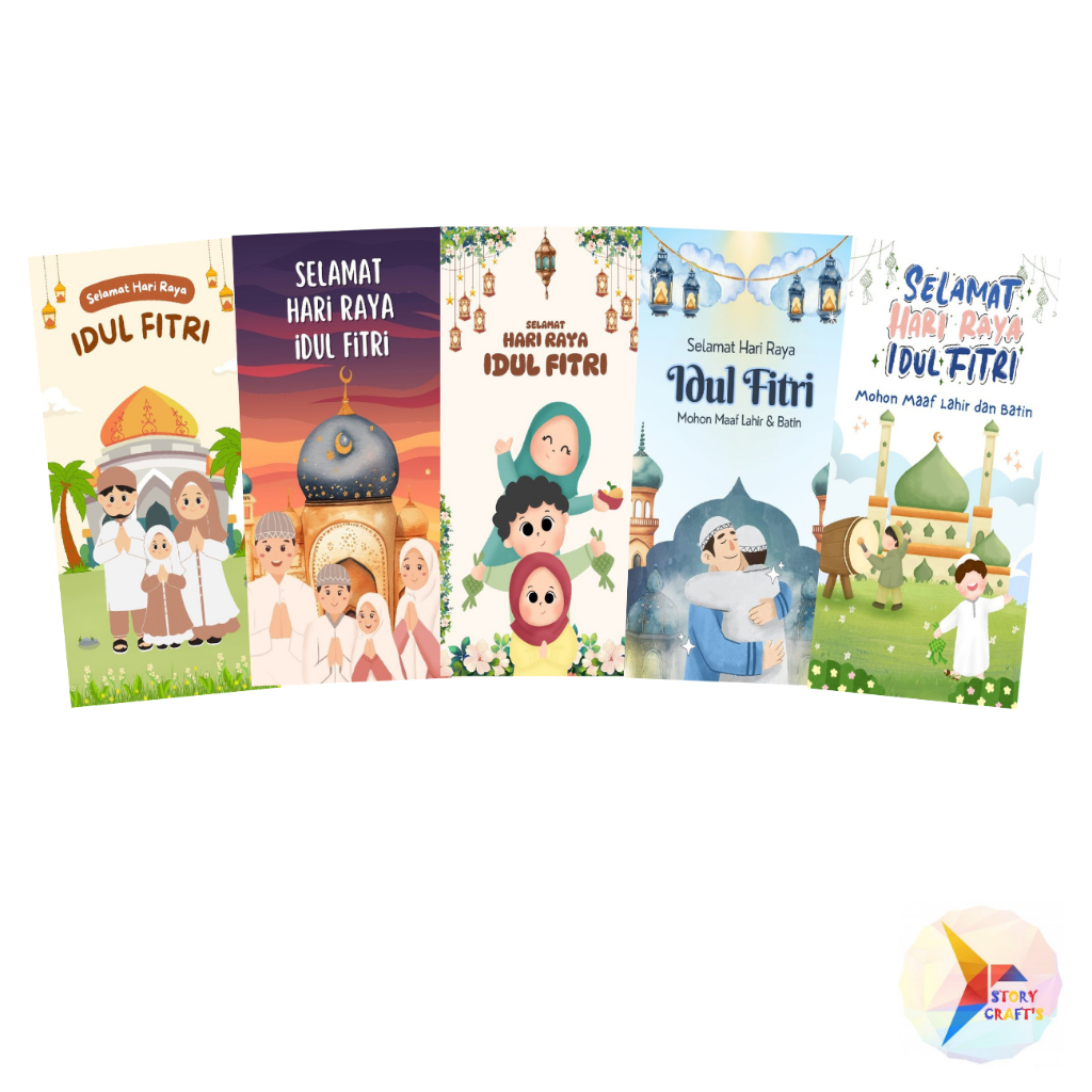 

Scrapbook Sticker Alquran Tema Idul Fitri Lebaran Umat Muslim