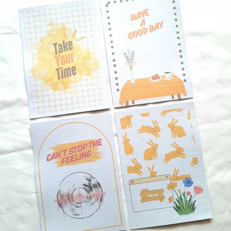 

Set Postcard/Poster Hiasan Dinding A6 dari Kertas Daur Ulang