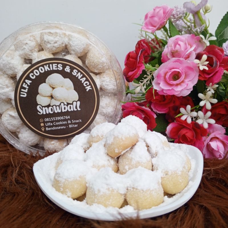 

Snowball cookies Kemas Toples 500 gram