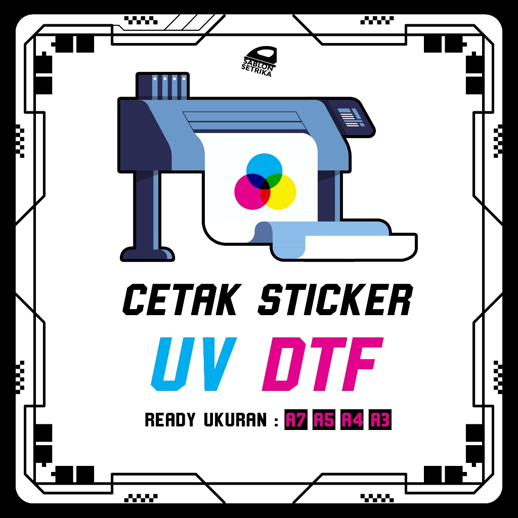 

CUSTOM JASA CETAK STICKER UV DTF UKURAN A5 DAN A7