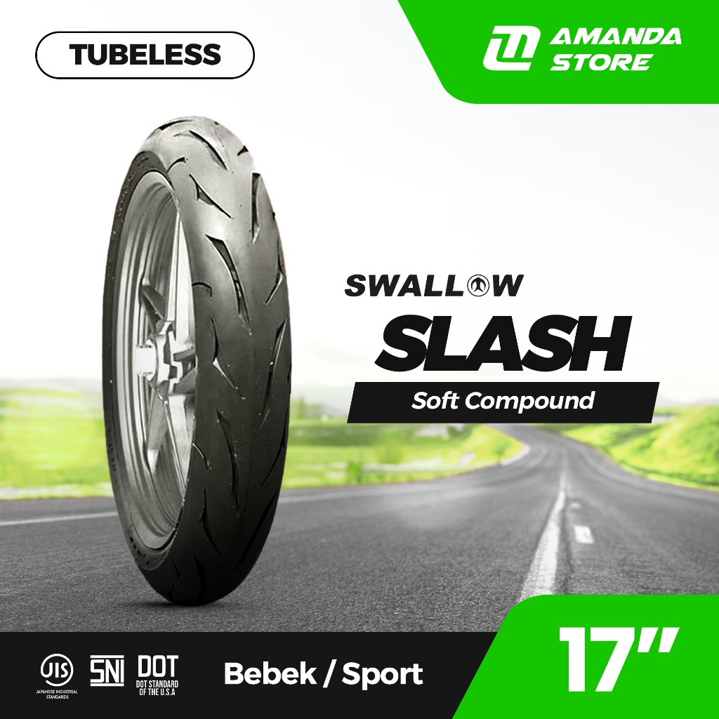 Ban Motor TUBELESS Ring 17" Swallow SLASH Soft Compound