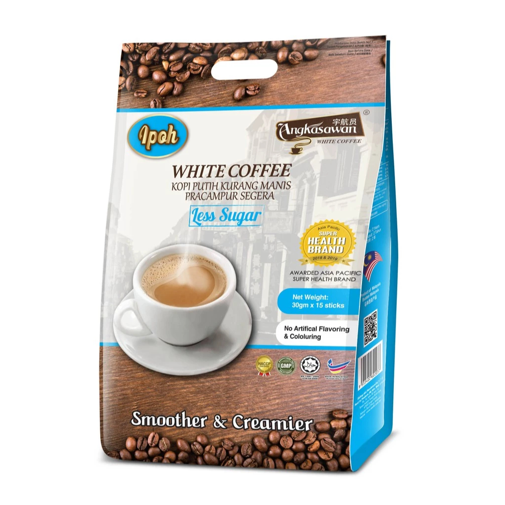 

Angkasawan coffee kopi malaysia angkasawan less sugar kurang manis (30g x 15 s )