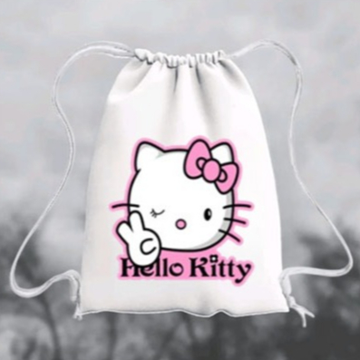 Tas Serut Pria Wanita Unisex Model hello kitty Original Tas Anti Air