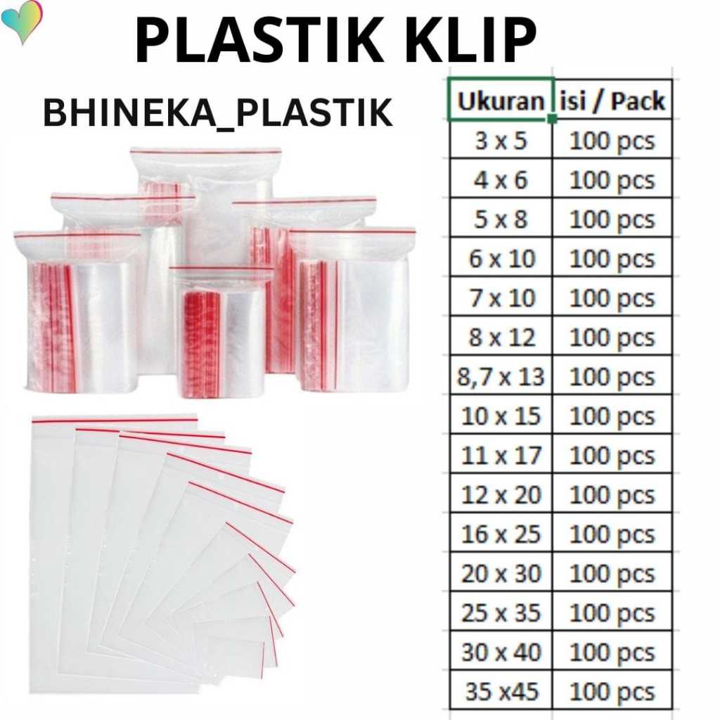 Plastik Klip Uk 25x35 (isi 100 pcs) - plastik Zipper lock, Plastik Ziplock/ZIpper Lock, Plastik Klip