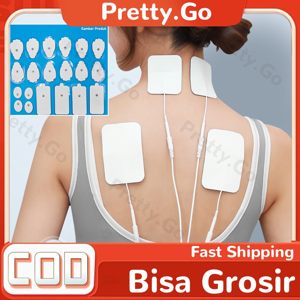 20Pcs Electrode Pad Set TENS EMS Stimulator Pijat Elektrik Perekat Pads Alat Medis Terapi Pijat Tens