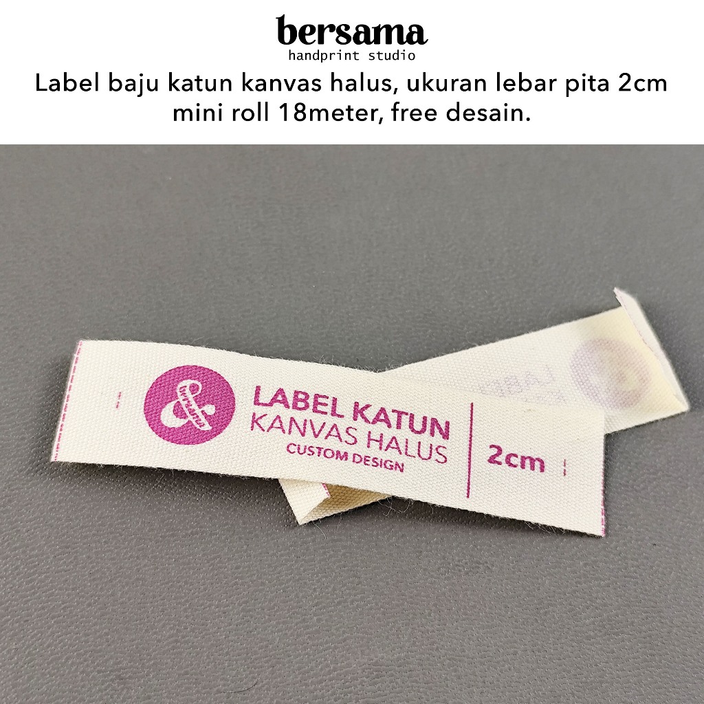 

LABEL BAJU / LABEL HIJAB / LABEL Katun Kanvas 2cm