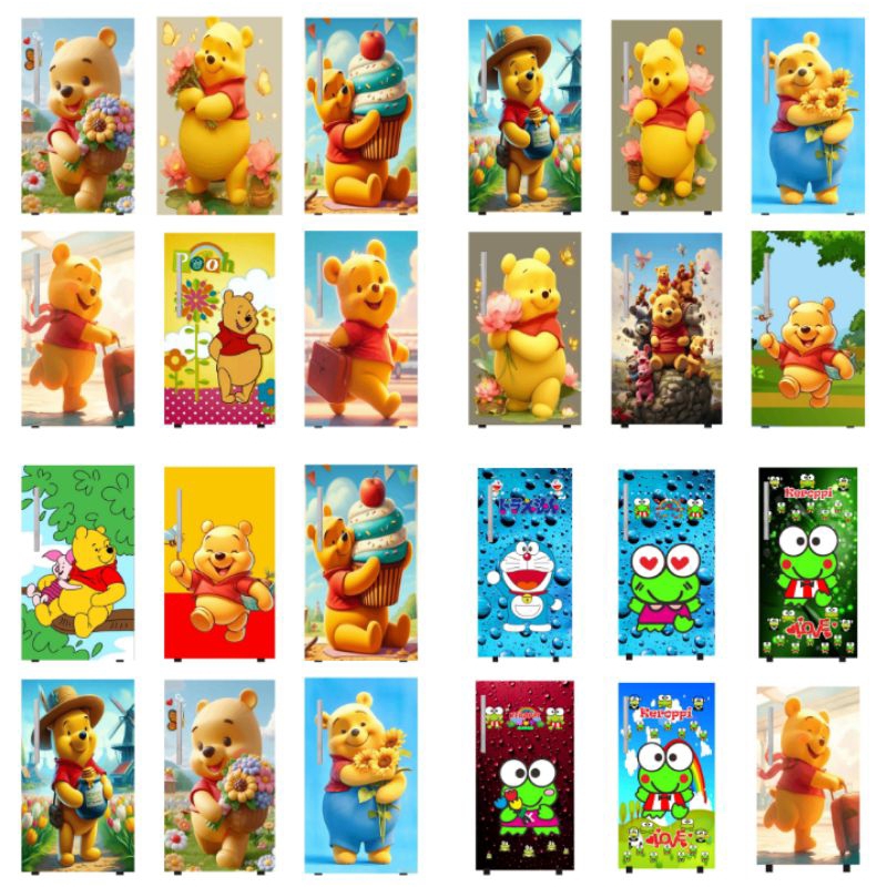 STIKER KULKAS 1 PINTU WINNIETHEPOOH