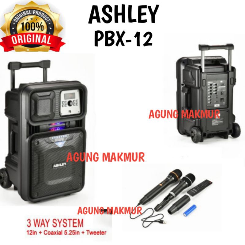 Speaker Portable Ashley PBX-12 Original 12 inch - Speaker Aktif Portable Ashley PBX 12 Ashley PBX12
