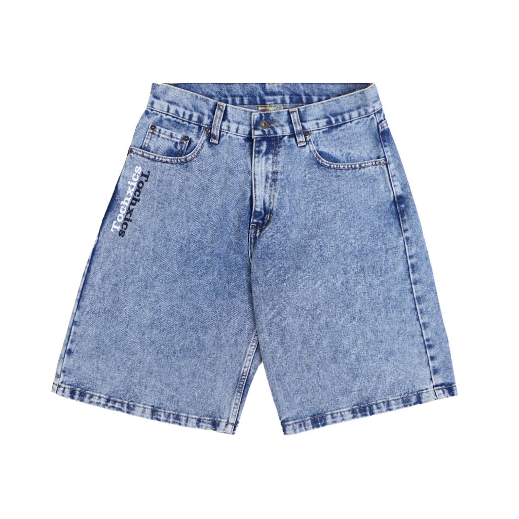 Toxic For Peace - Blue Wash Short Pants - Technics