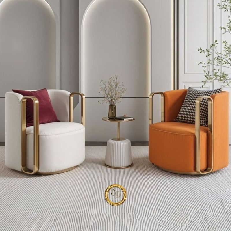 Kursi sofa single putar nuvo stainles