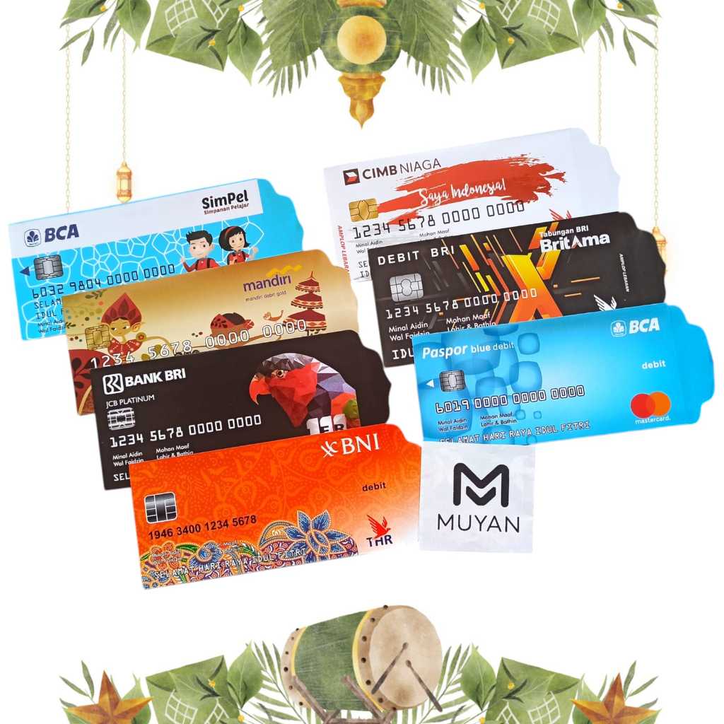 

Ampau Lebaran Idul Fitri Karakter ATM Panjang 10 Lembar / Amplop Lebaran Karakter ATM Panjang 1 Pack isi 10 Pcs