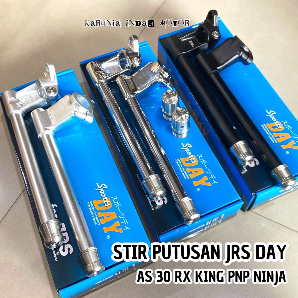 Stang Stir Jepit JRS set Aluminium as 30 Import set Jalu Balance Peninggi Stainles pnp Ninja R RR SS