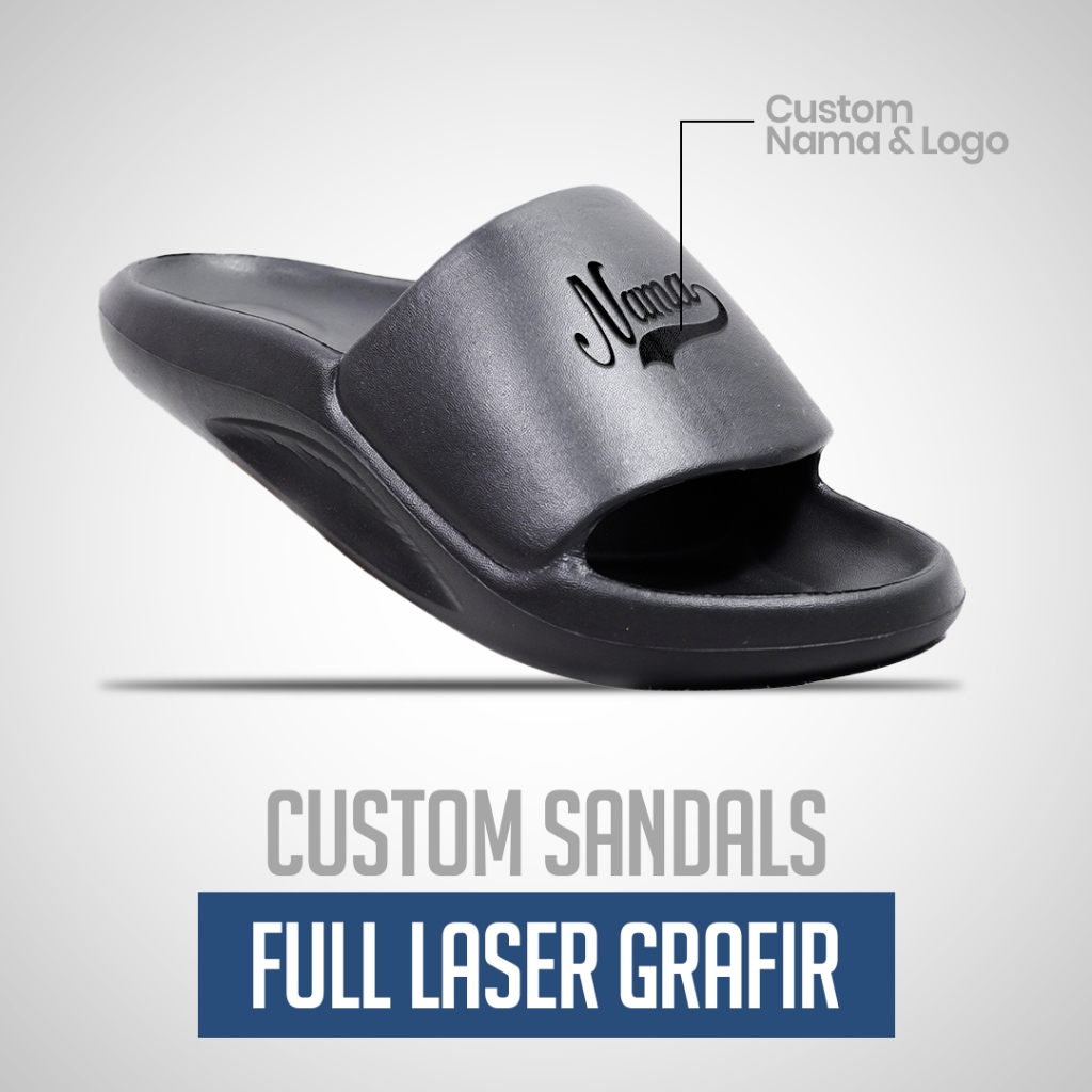 Ohio * Sandal Pria Custom I Sandal Slop Pria Wanita l Sandal Slide Pria Casual I Sendal Rumah Ringan
