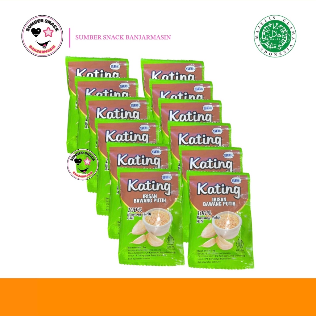 

Kating Irisan Bawang Putih Renceng (Isi 12pcs/Renceng) (12x6g)