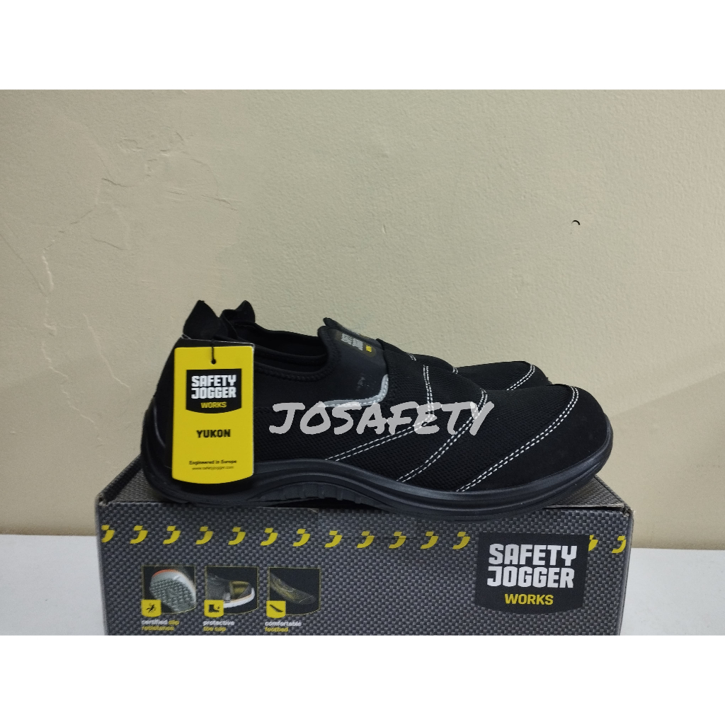 Sepatu Safety Jogger Yukon Black S1P
