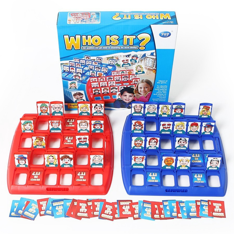 Mainan Viral Tebak Tebakan Orang Guess Who Is It Kartu Board Game Lucu