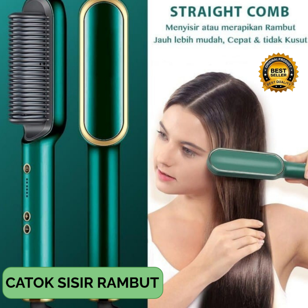 FH909 New Sisir Pelurus Rambut Sisir Pelurus Straight Comb Hair Stlylist (TUUMYY) Catokan Sisir Mult