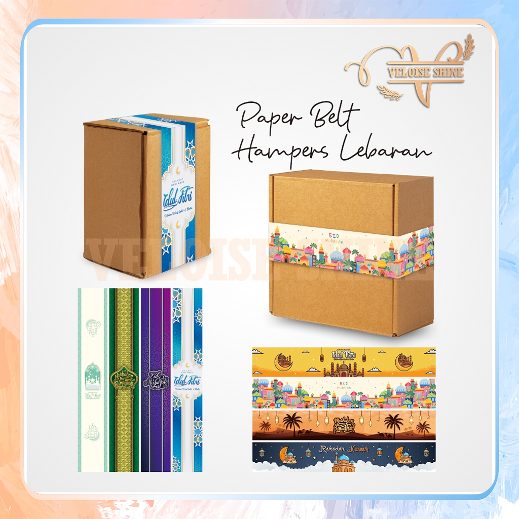 Paper Belt Hampers Lebaran Idul Fitri / Paper Belt Ramadhan / Paper Belt Souvenir Lebaran