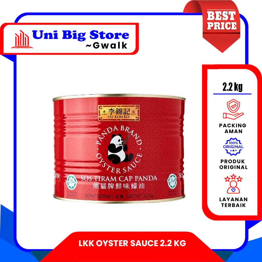 

SAUS TIRAM LEE KUM KEE LKK PANDA OYSTER SAUCE KALENG - 2.2 kg