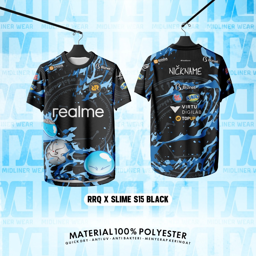 Jersey Bola Anak & Dewasa RRQ HOME MPL S15 Dryfit – Atasan Lengan Pendek Panjang Gratis Custom Nama