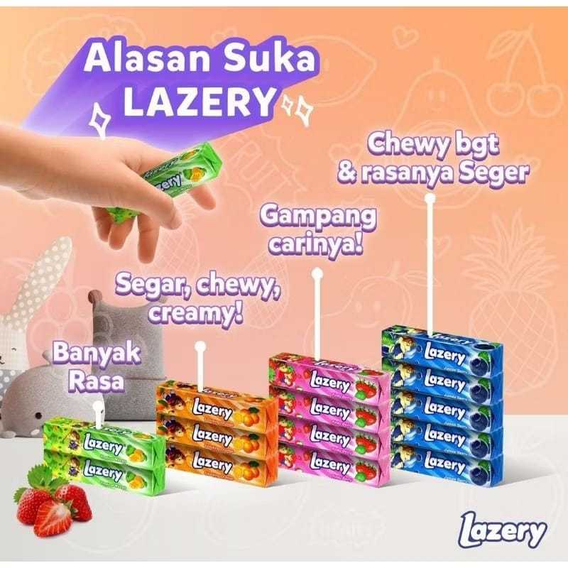 

Lazery Stik Assorted Candy Jar | Isi 50 Stik @ 15 Gr