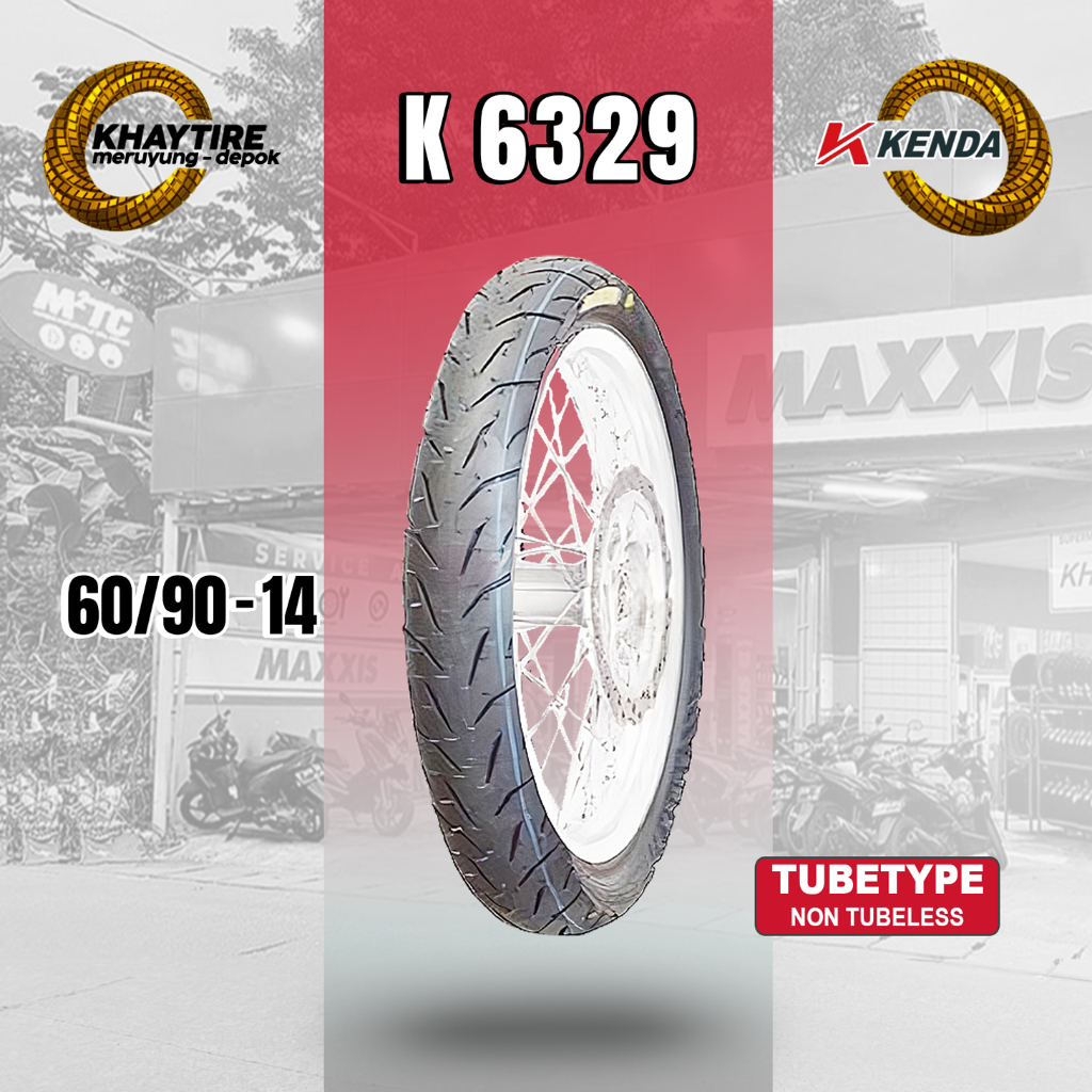 Ban Motor Matic KENDA K6329 60/90 Ring 14 Non Tubeless - Babylook