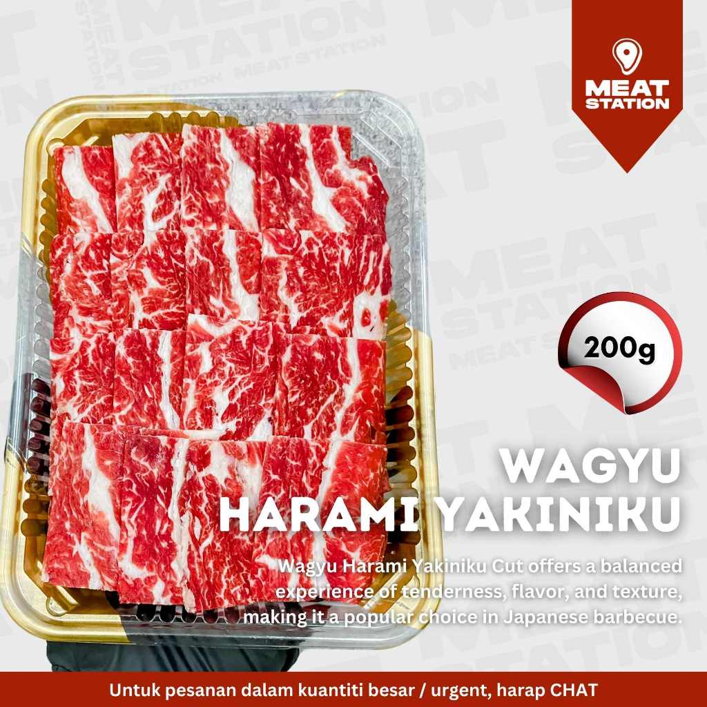 

Wagyu Harami Yakiniku Cut 200g / Beef Slice Cut/ Daging Sapi/ Shabu-shabu/ BBQ