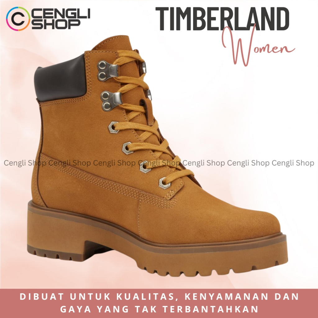 SEPATU BOOT TIMBERLAND WANITA ORIGINAL CASUAL KULIT ASLI BRANDED TW38