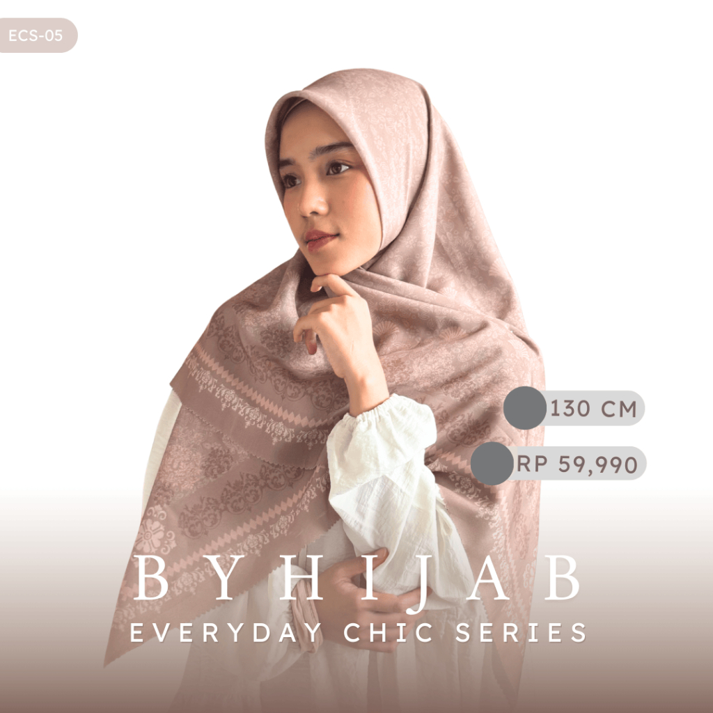 Hijab Segi Empat Jumbo 130x130 Motif Terbaru Premium | Jilbab Segi Empat Motif Syari Malaysia Elegan
