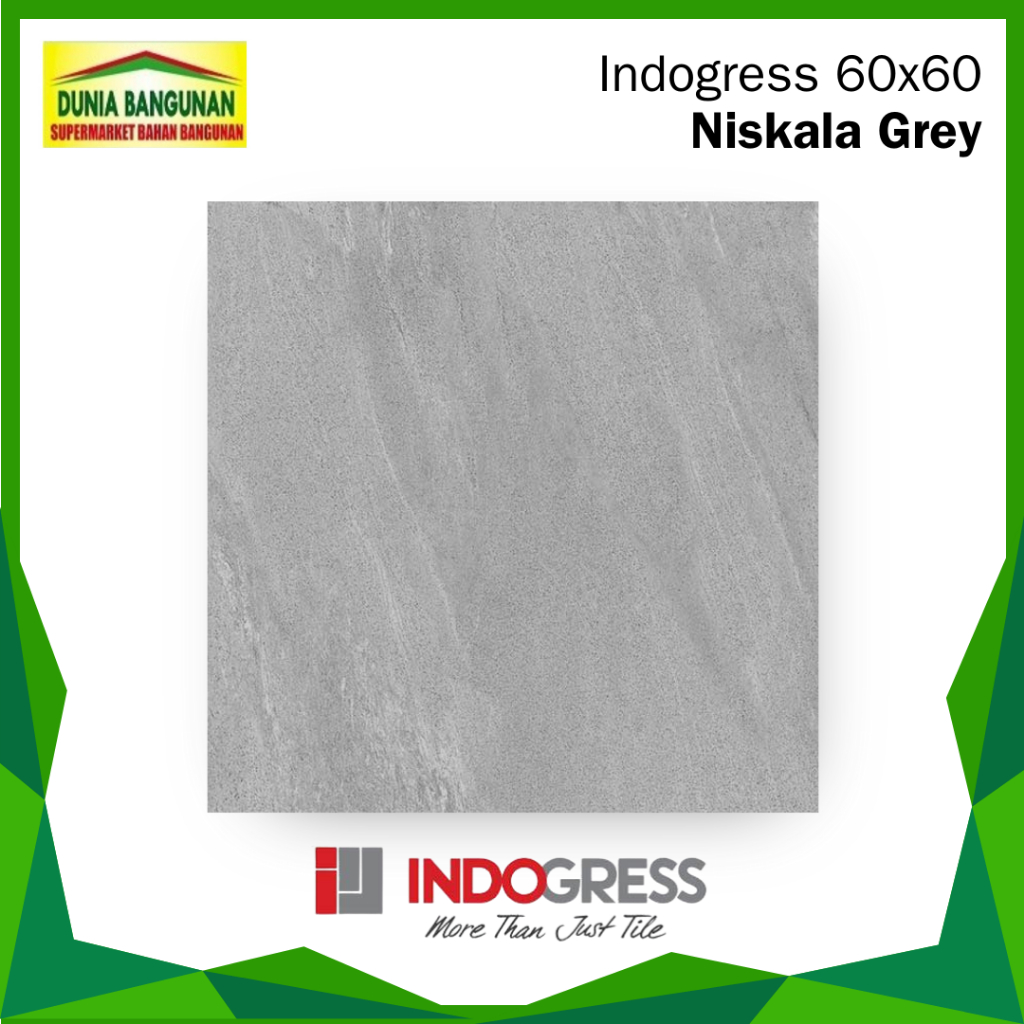 Granit 60x60 Indogress Niskala Grey Granit Lantai Matt/Keset / Granit Dapur / Granit Teras / Granit 