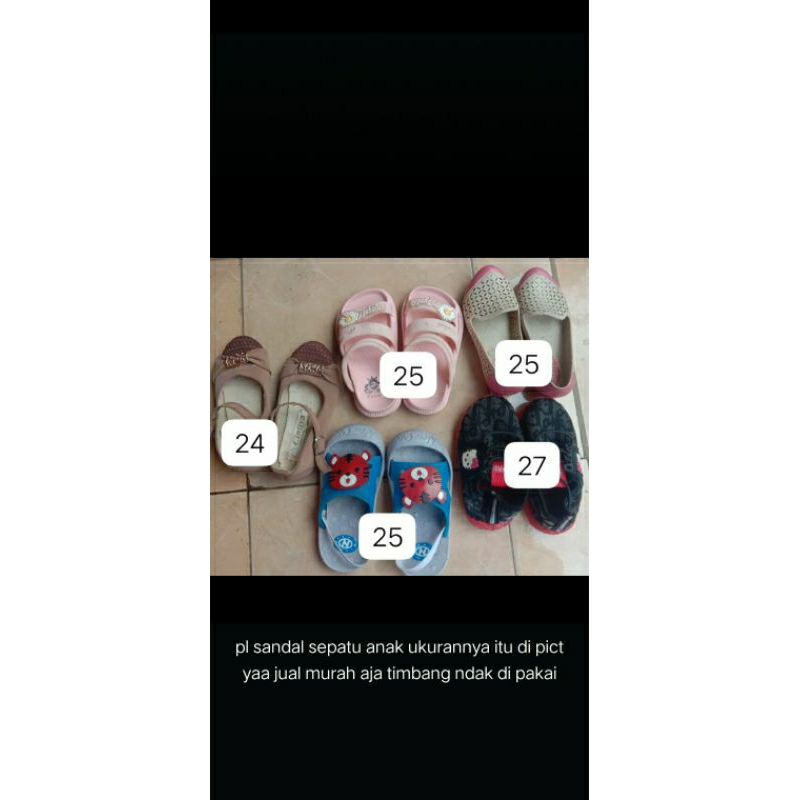 preloved sandal anak