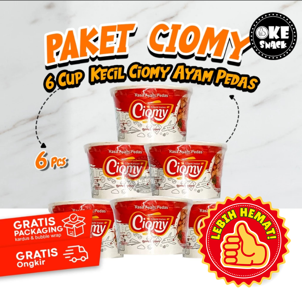 

Paket Bundling Ciomy Cuanki Ayam Pedas Kemasan Kecil 30 Gram Isi 6 pcs