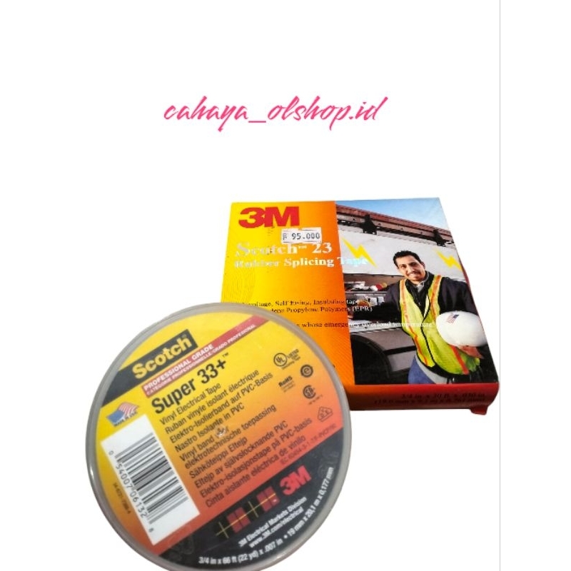 3M scotch super 33+ dan 3M scotch 23 Rubber Splicing Tape