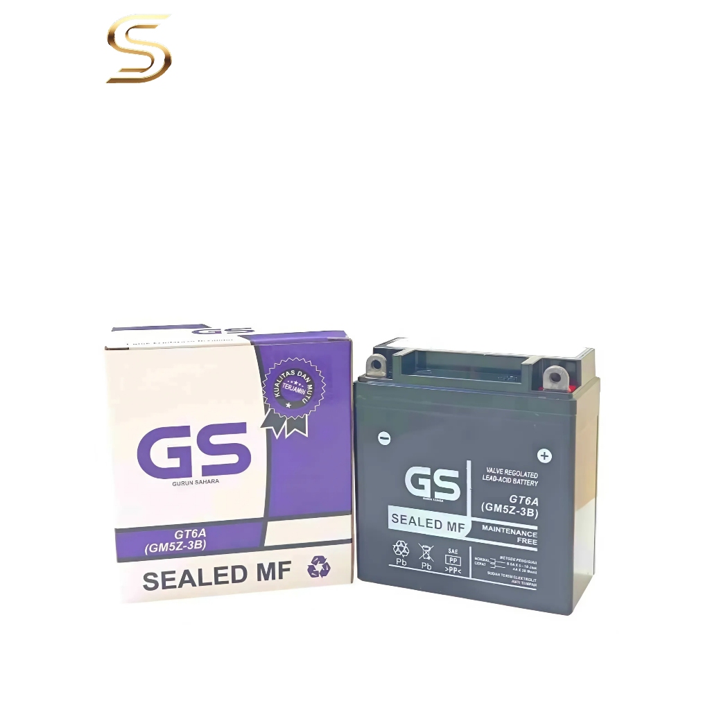 Aki Motor Supra Fit / Smash / Spacy / Revo / Blade New Accu / Kering GM5-3B