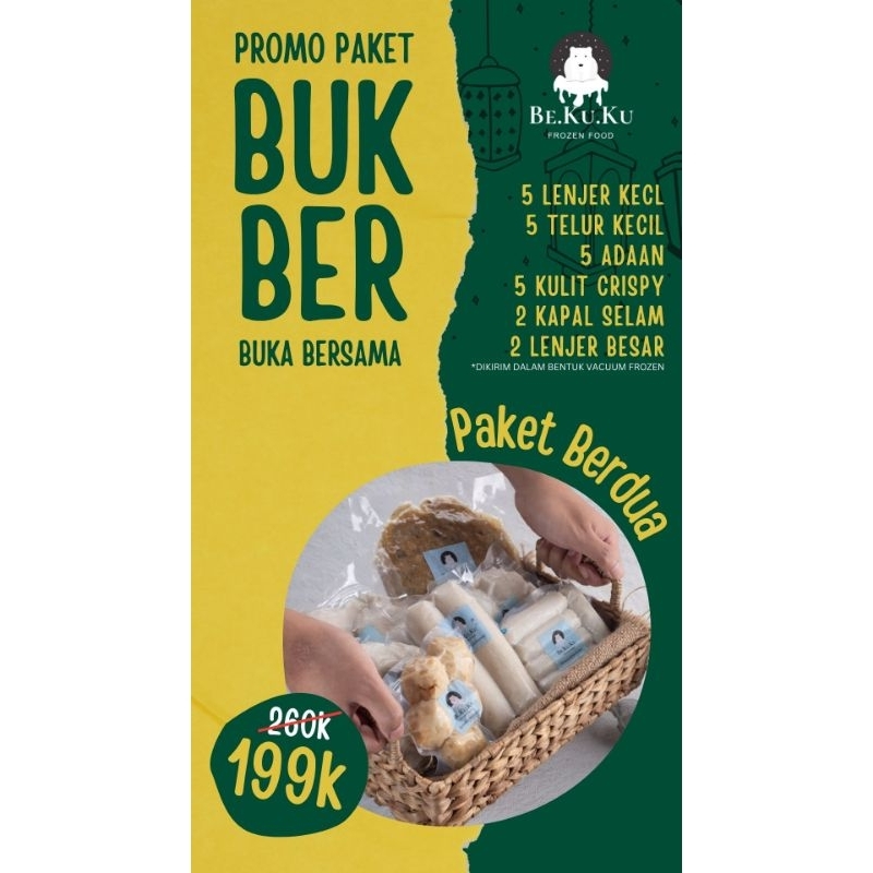 

Paket Bukber Berdua | Pempek bekuku 100% ikan tenggiri | Pempek Palembang Premium
