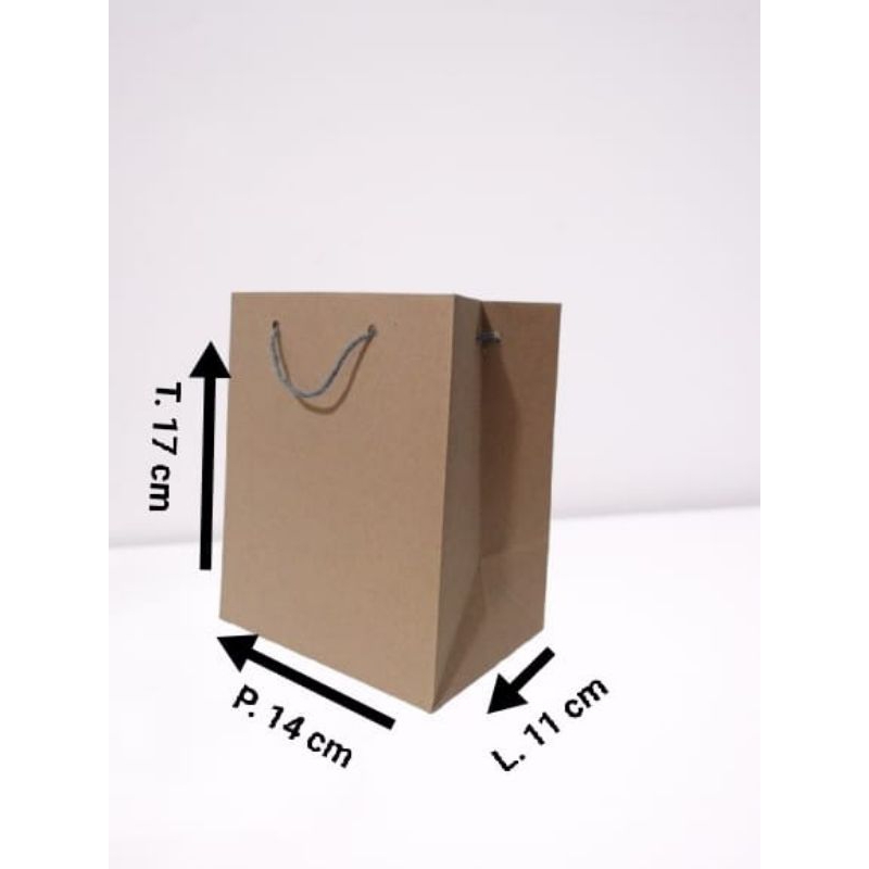 

paperbag coklat polos murah paperbag kado donat