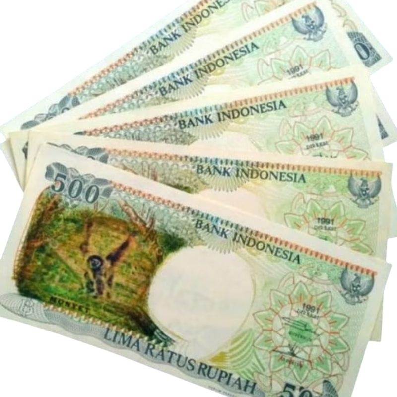 Uang Kuno 500 Rupiah Tahub 1991 Monyet Gantung
