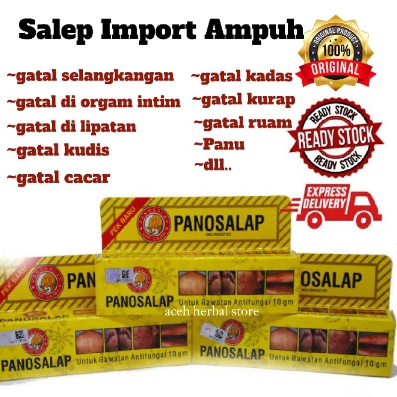 Original Panosalap Tube Cap Gajah 10 Gr -Obat Salep Gatal-Gatal Kulit Eksim Panu Kurap Kudas Kudis K