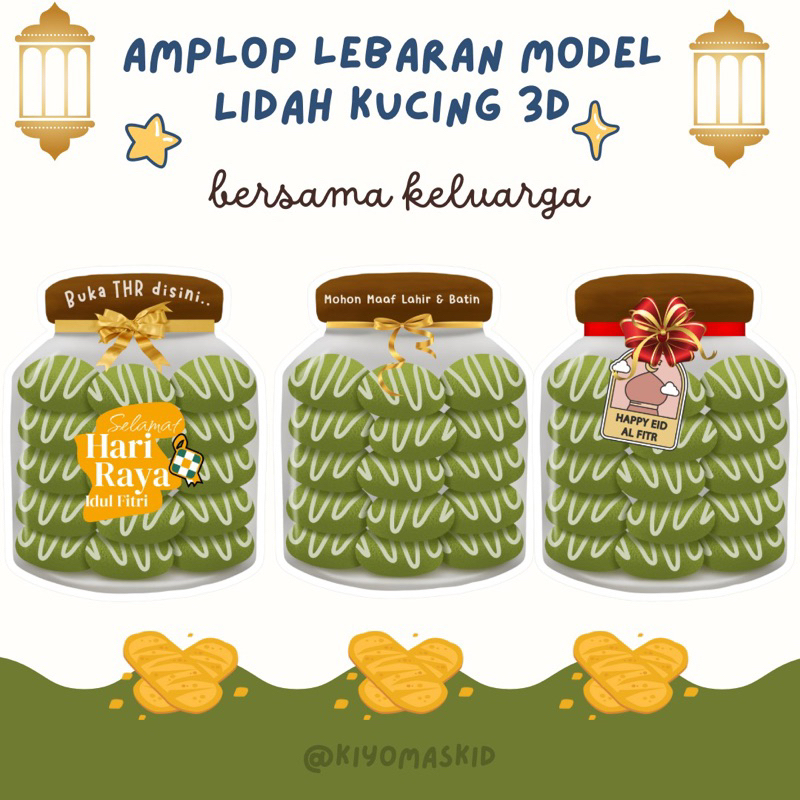 

(A1) Amplop Lebaran Model Lidah Kucing 3D/Amplop Lebaran Unik Terbaru 2025/Amplop Idul Fitri/Amplop Kue Kering Lebaran