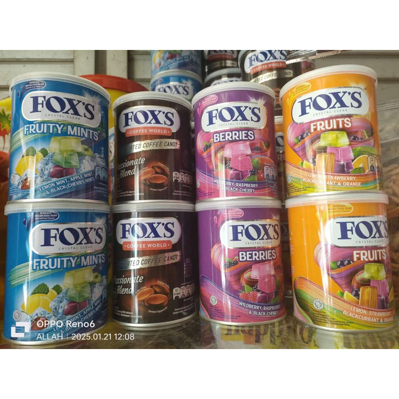 

foxs permen kaleng 180gr