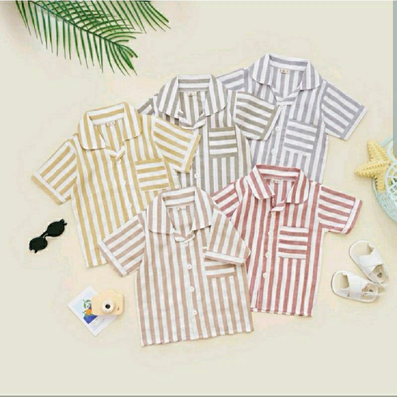 STRIPE SHIRT | Kemeja Anak Laki-laki | Kemeja Anak Perempuan | Kemeja Anak Unisex | Kemeja Anak Gari