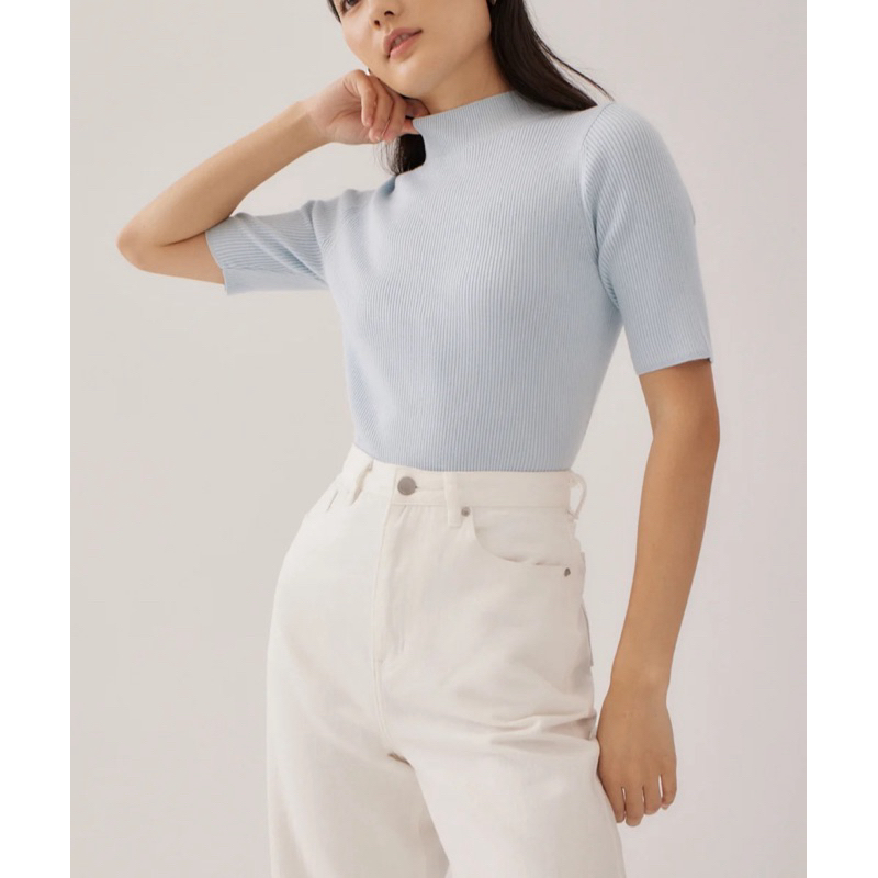 Love bonito blue high neck top