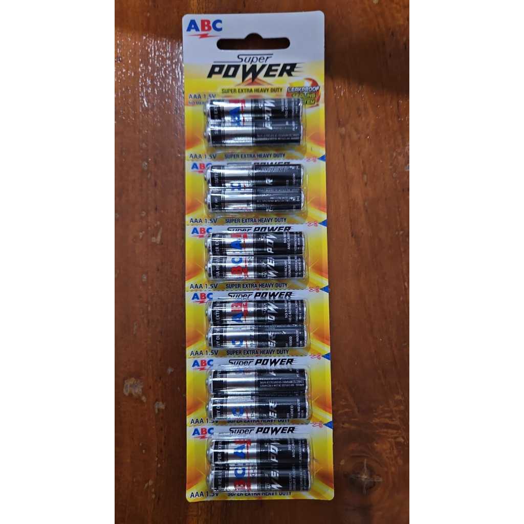 Baterai ABC AAA R3 SPW Hitam isi 12 Pcs / AAA / A3 / batu baterai /battery